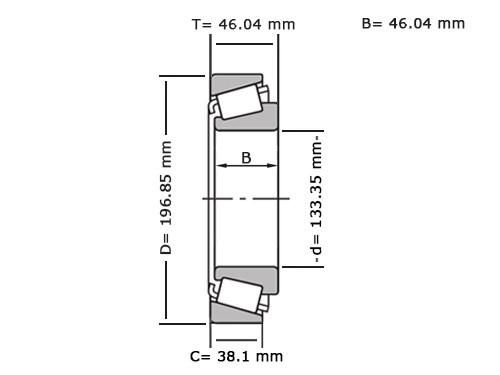 SKF Kegellager 67391/67322 (133.35x196.85x46.04mm)