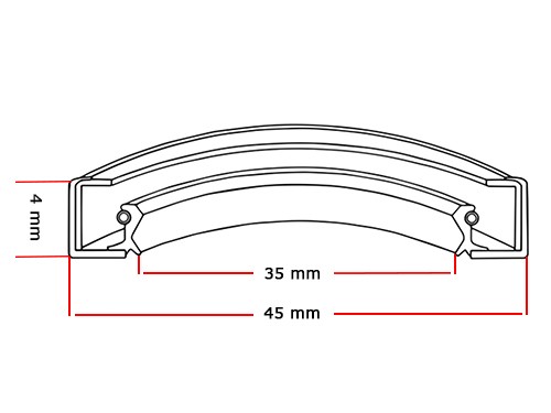 INA Oliekeerring SD 35x45x4mm A