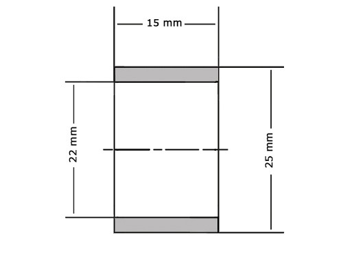 SKF Glijlager PCM222515 E 22x25x15mm